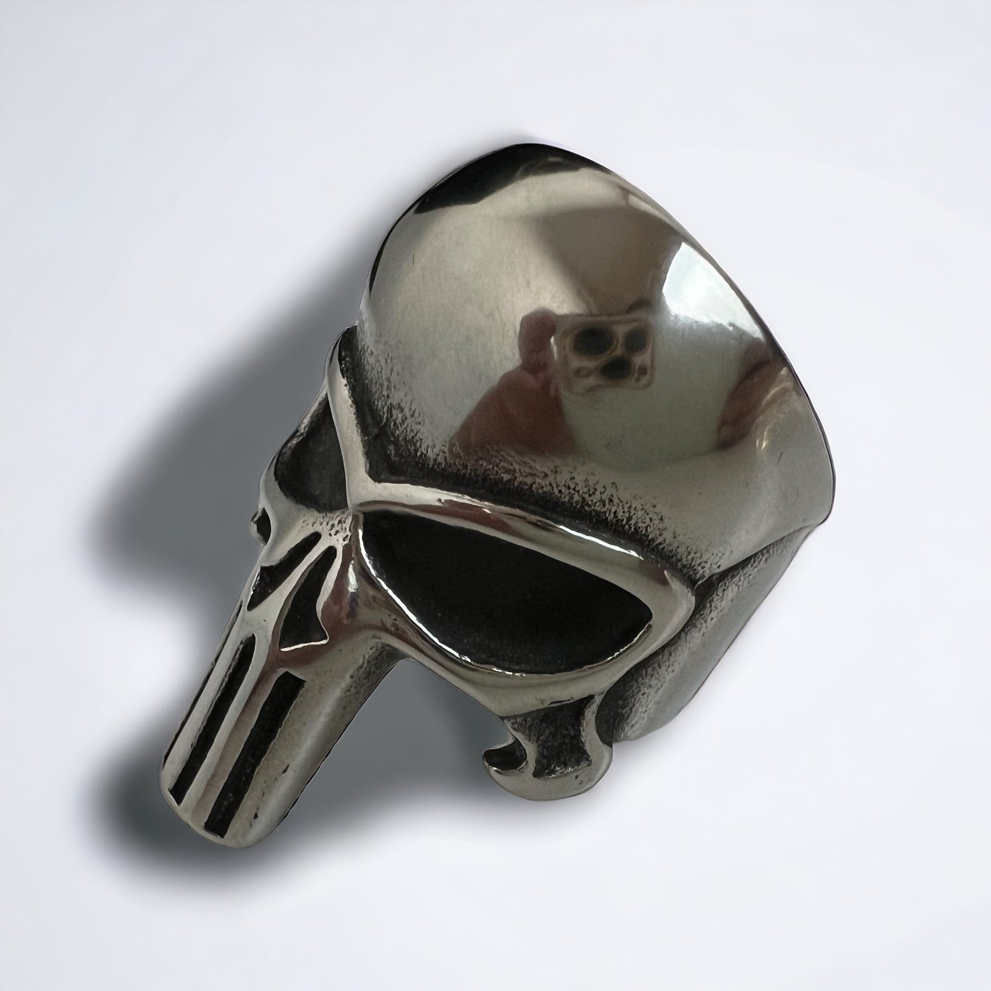 Gothic Punisher Skull Ring For Men Stainless Steel Punk Rocker Biker Jewelry